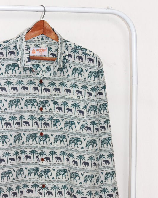 Ethnic Tribal Print full Sleeve Shirt for Men