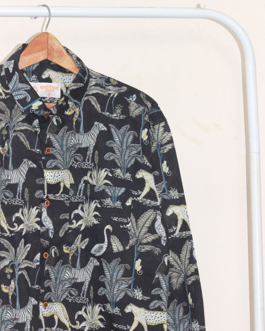 Black Full Sleeve Casual Shirt for Men