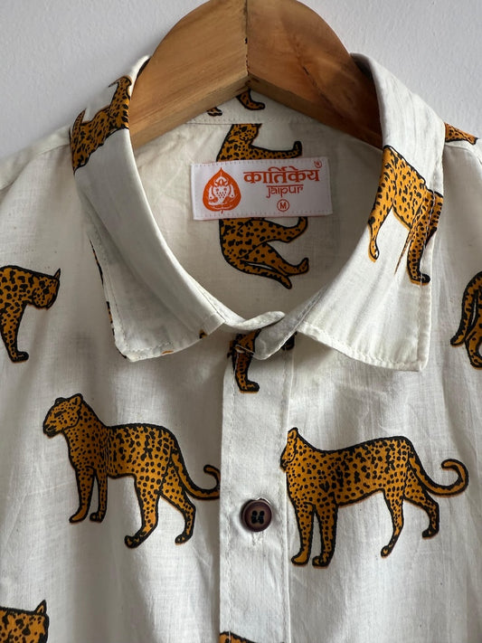 Jungle Print Cotton Mens Full Sleeves Shirt - Safari Edit