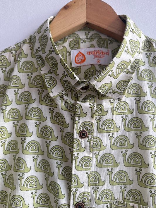 Quirky Print Cotton Mens Full Sleeves Shirt