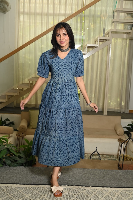 Hand Block Printed One Piece Dress