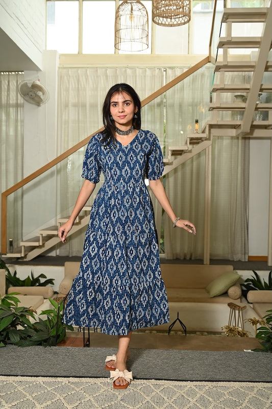 Hand Block Printed One  Piece Dress