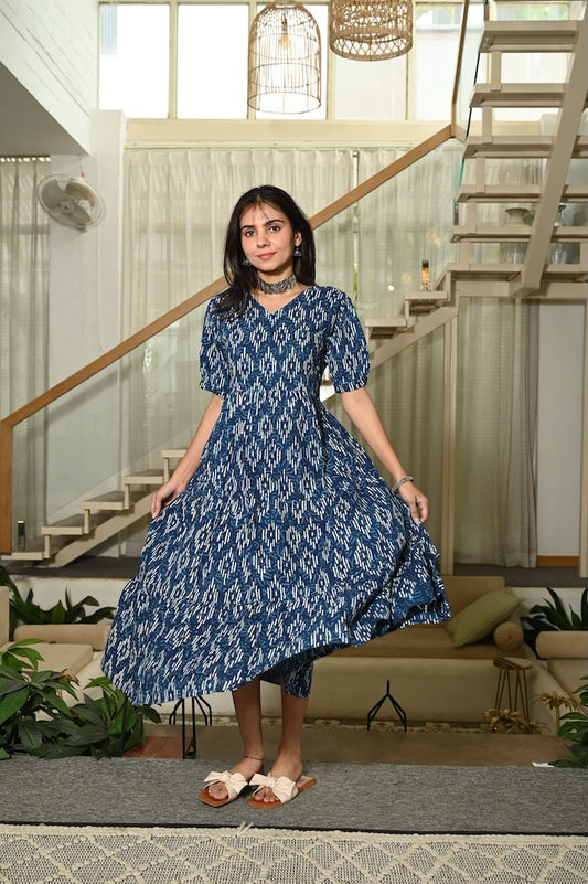 Hand Block Printed One  Piece Dress