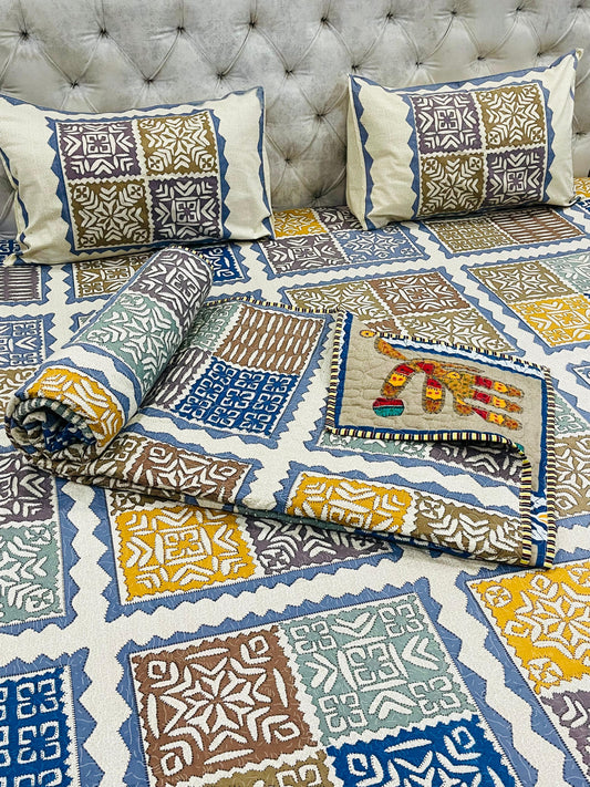 Block Printed Bedding Set