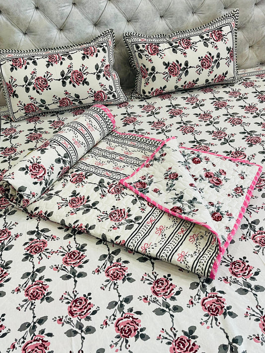 Block Printed Bedding Set