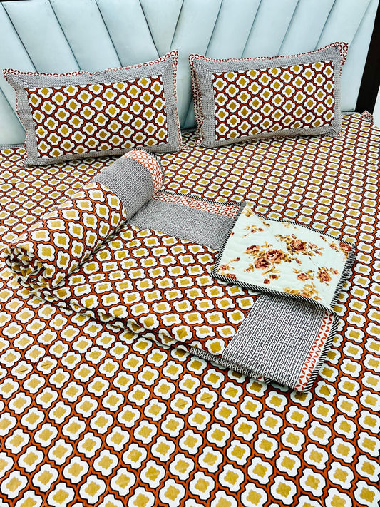 Block Printed Bedding Set