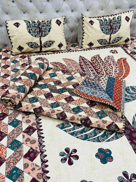 Block Printed Bedding Set