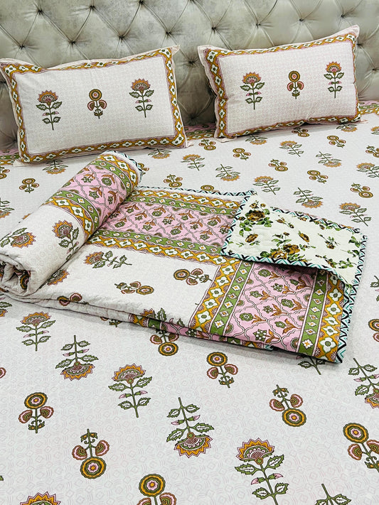 Block Printed Bedding Set