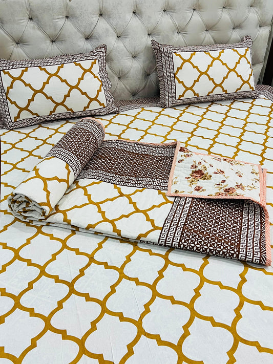Block Printed Bedding Set
