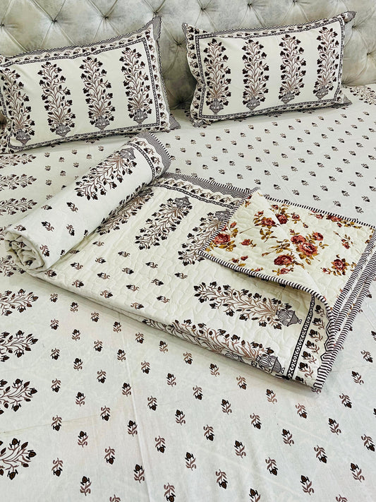 Block Printed Bedding Set