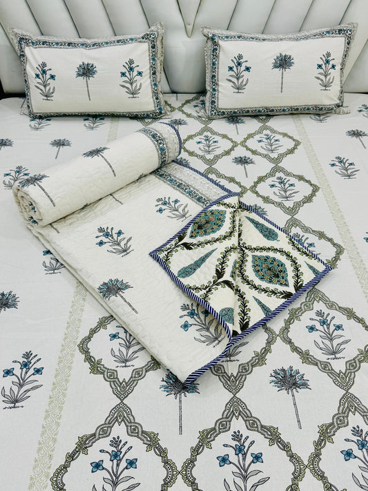 Block Printed Bedding Set