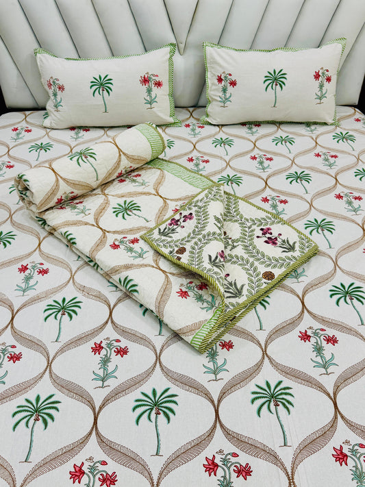 Block Printed Bedding Set