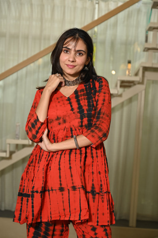 Handblock Pure Cotton Women Coord Set