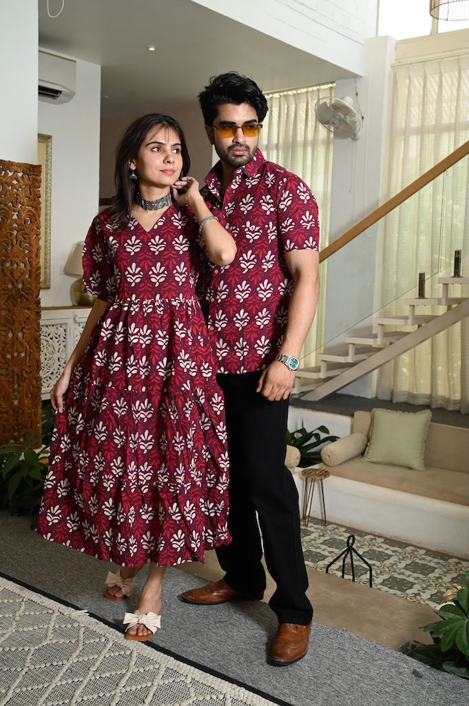 Matching Shirt and One Piece Dress S / XXL Matching Shirt and One Piece Dress S / XXL