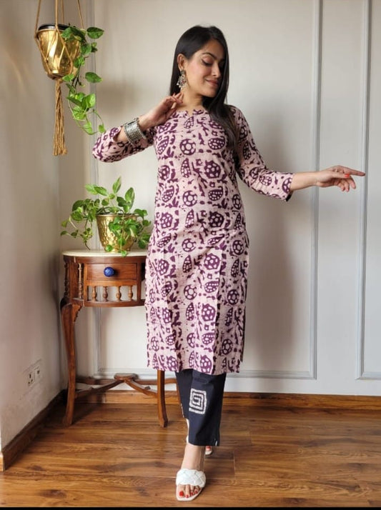 Women’s Cotton Kurti With Pant