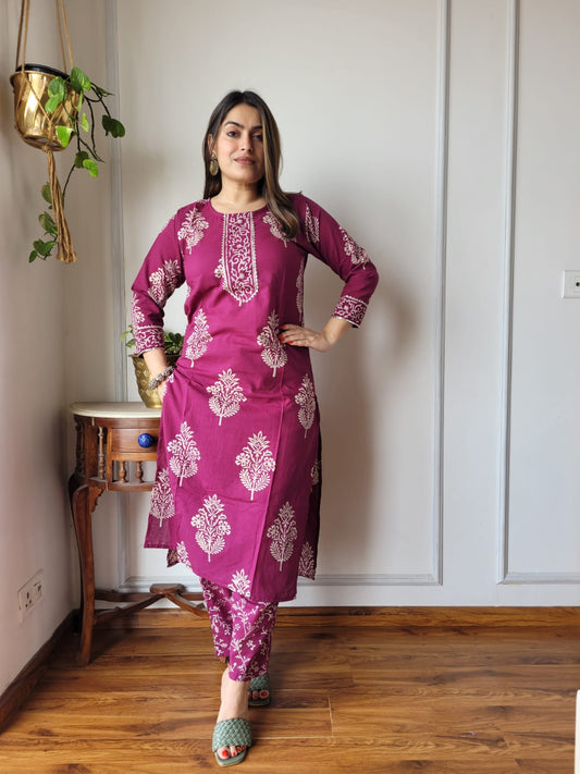 Women’s Cotton Kurti With Pant
