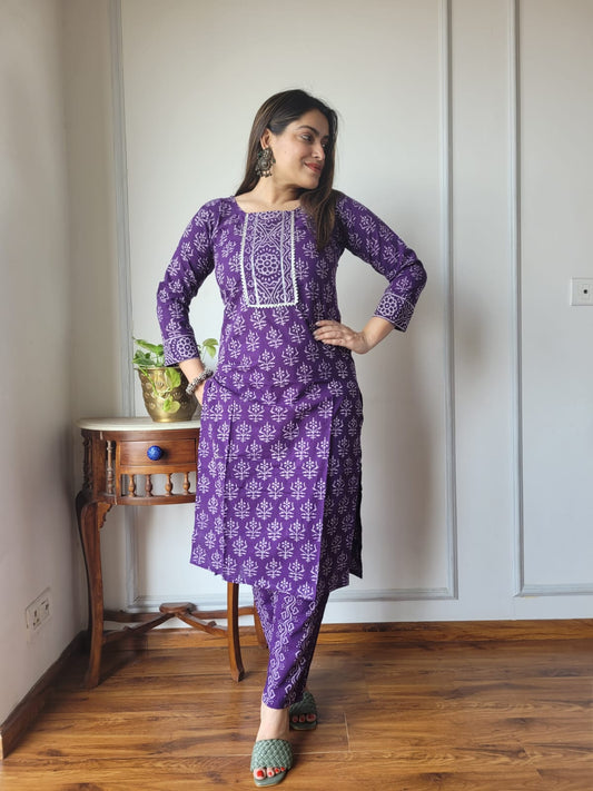 Women’s Cotton Kurti With Pant