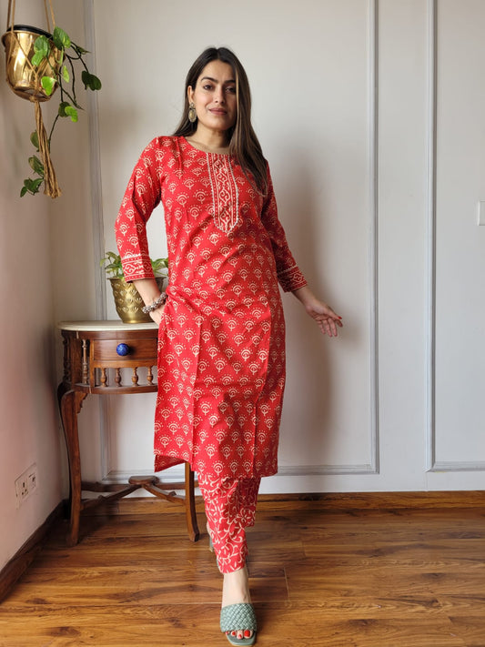 Women’s Cotton Kurti With Pant