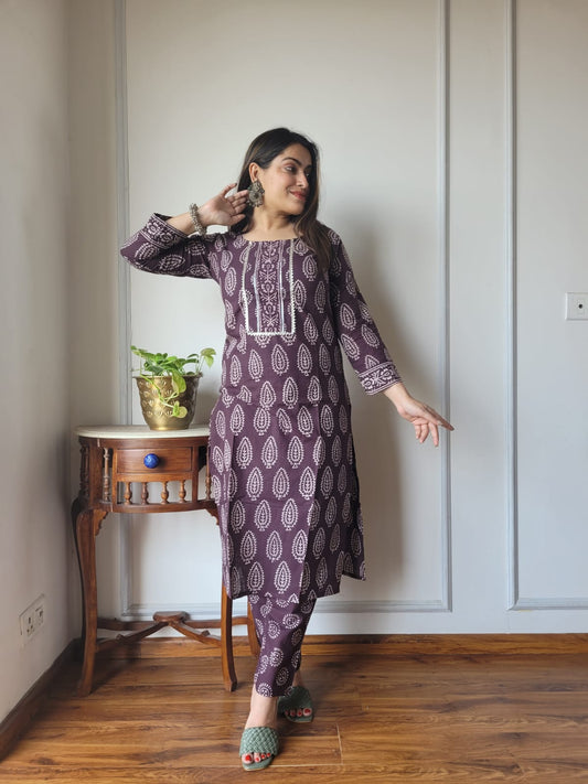 Women’s Cotton Kurti With Pant