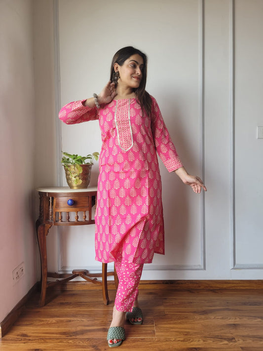 Women’s Cotton Kurti With Pant
