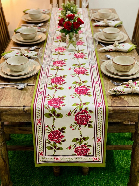 Jaipuri Printed Cotton Table Runner