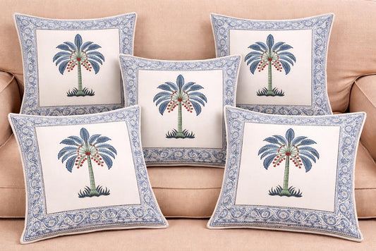 Hand Block Printed 100% Pure Cotton Cushion Covers ( 12*12 )