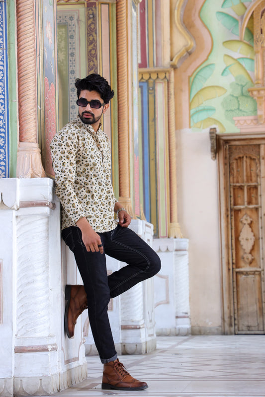 Handblock Cotton Printed Short Kurta