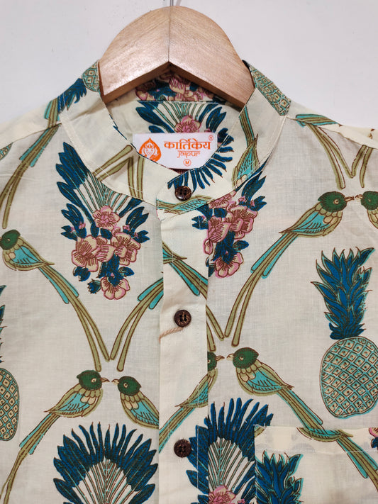 Ananas Cotton Shirt For Men's - Goa Limited Edition