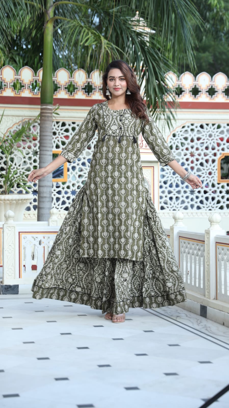 Cotton Skirt Kurti Dress Women Kurta Skirt Set Lable Rahul Singh Cotton Skirt Kurti Dress Women Kurta Skirt Set Lable Rahul Singh