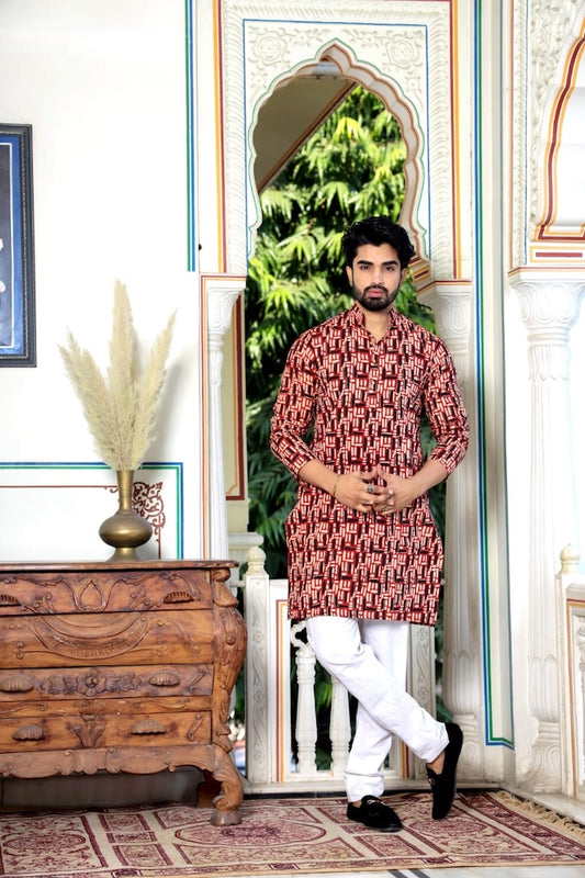 Plus Size Long Kurtas for Men