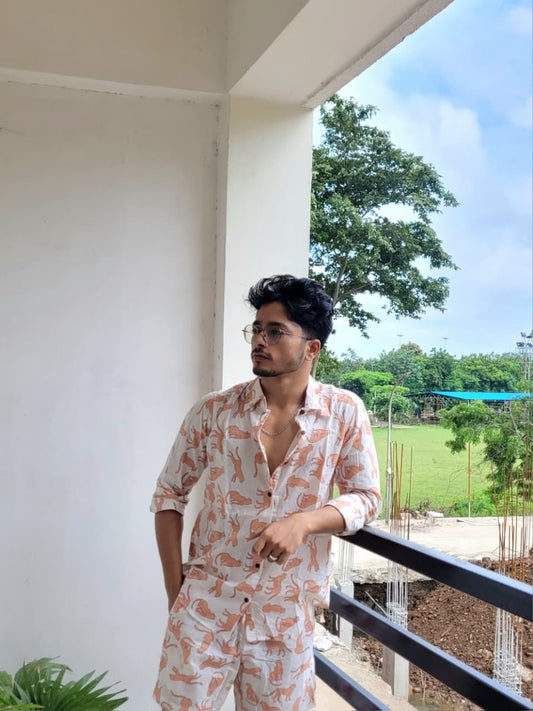 Jungle Breezy Half Co ord Sets for Mens