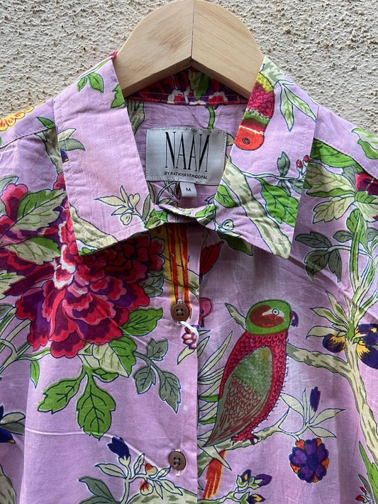 Pink Jungle Oversized Shirt for Women X Ratikha Venugopal