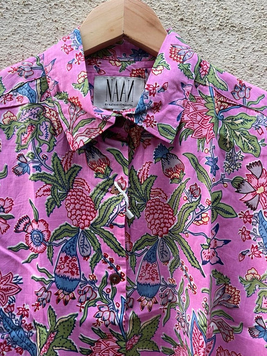 Floral Oversized Vintage Shirt for Women X Ratikha Venugopal