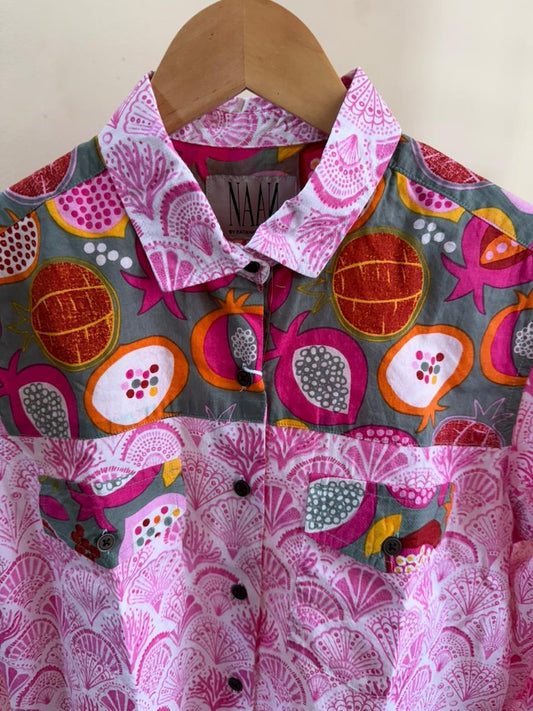 Niva Floral Vintage Womens Cotton Shirt by NAAN by Ratikha Venugopal