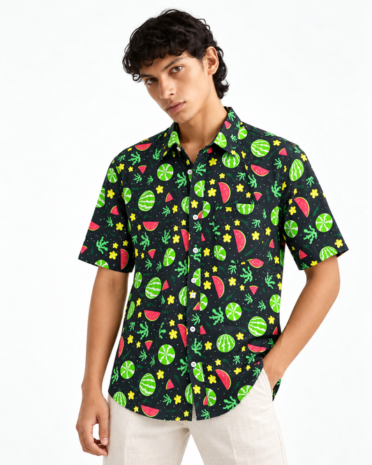 Cotton Blend Casual Shirt For Men
