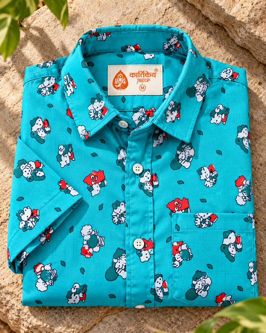 Cotton Blend Casual Shirt For Men
