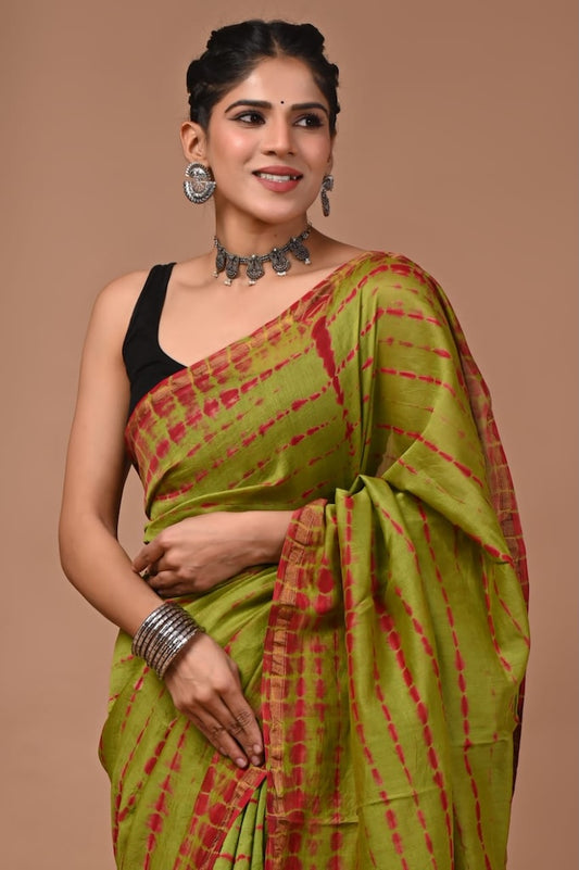 Beautiful Chanderi Saree with Blouse