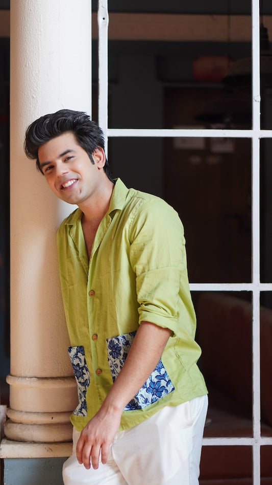 Premium Cuban Collar Vintage Cotton Shirt