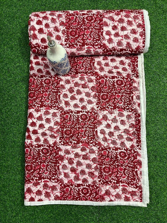 Hand Block Printed Jaipuri Quilts