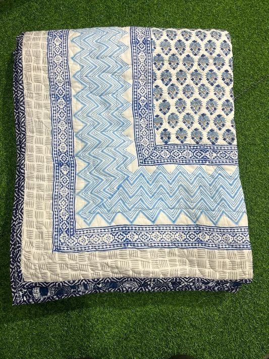 Hand Block Printed Jaipuri Quilts