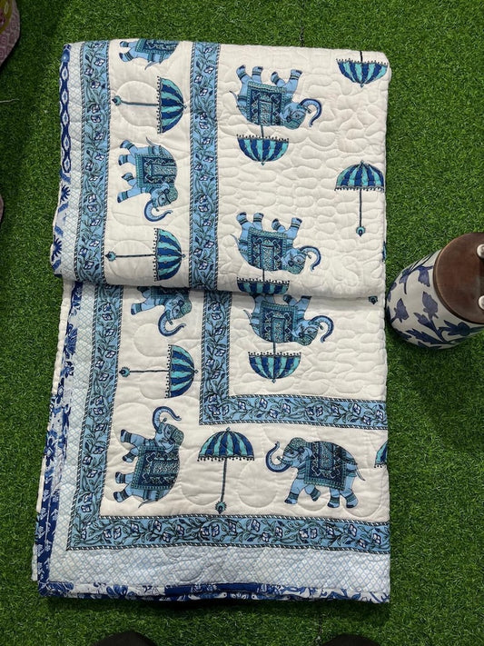 Hand Block Printed Jaipuri Quilts