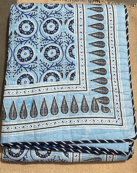 Hand Block Printed Jaipuri Quilts
