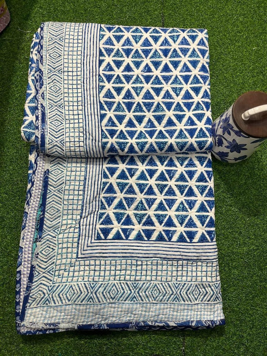 Hand Block Printed Jaipuri Quilts