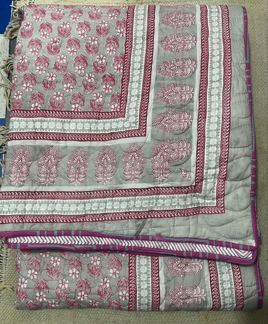 Hand Block Printed Jaipuri Quilts