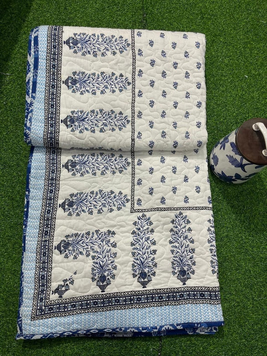 Hand Block Printed Jaipuri Quilts