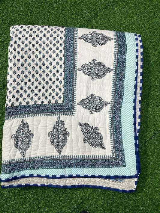 Hand Block Printed Jaipuri Quilts