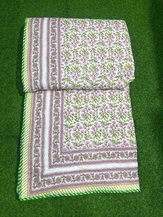 Hand Block Printed Jaipuri Quilts