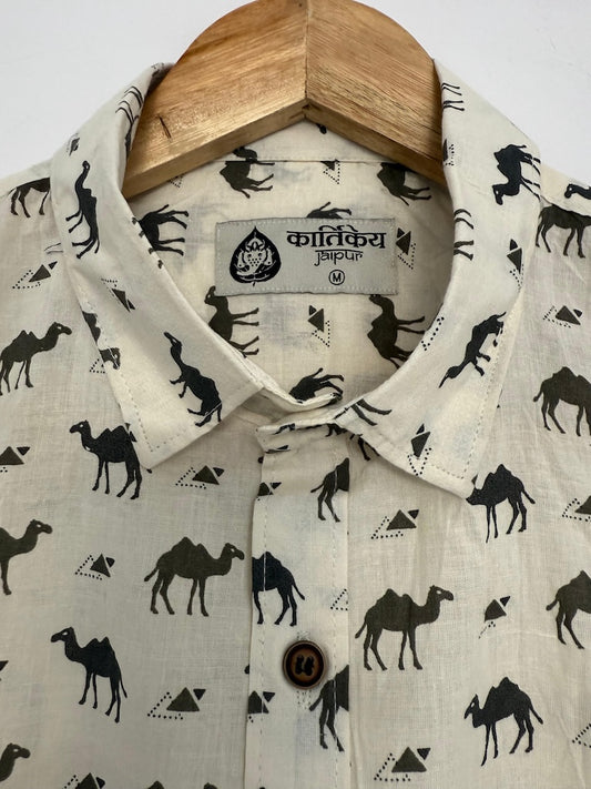 Classic Jaiselmer Cotton Shirt for Men - By Kartikeya Jaipur