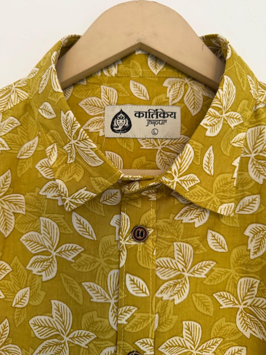Floral Print Cotton Casual Shirt for Men