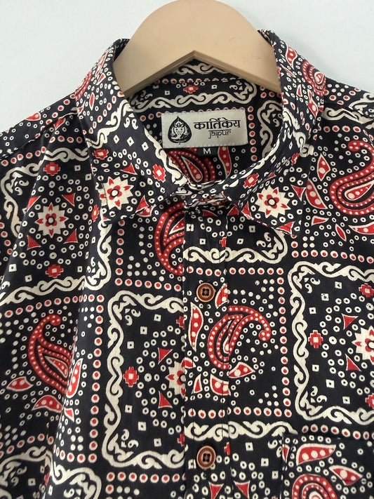 Kalamkari Print Cotton Full Sleeves Shirts for Men
